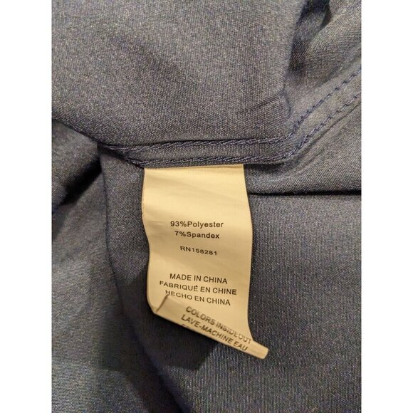 Tom Baine Performance Collection Button Up Shirt Men Large Slim Fit Long Sleeve - Picture 5 of 6